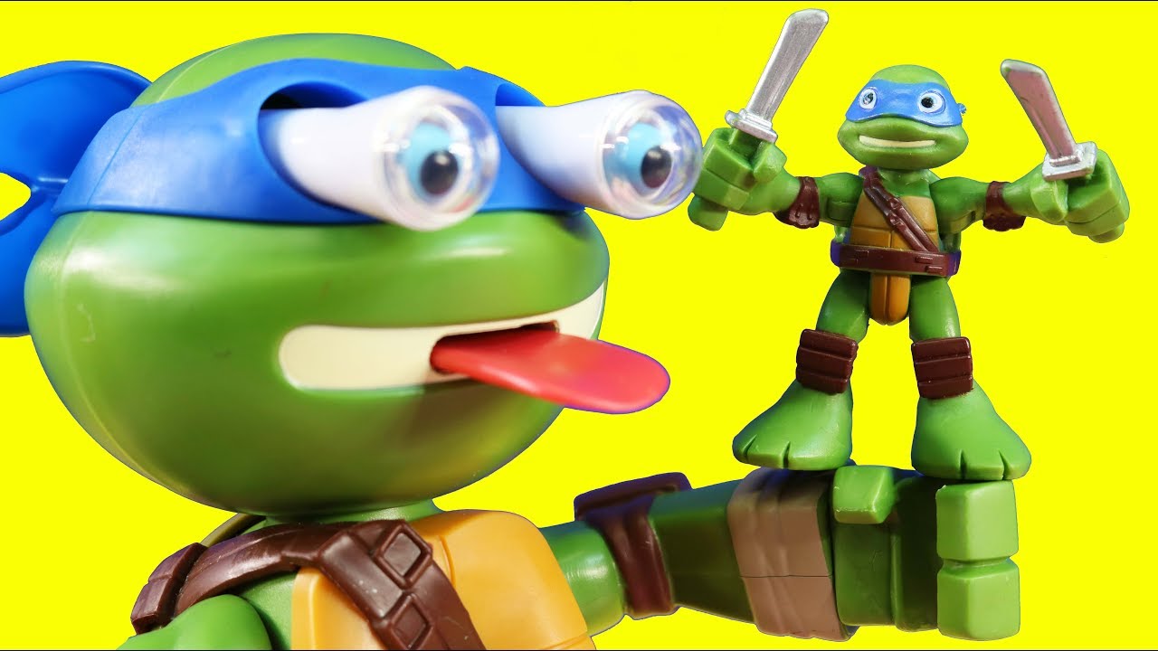 Teenage Mutant Ninja Turtles Rescues Talking Leo