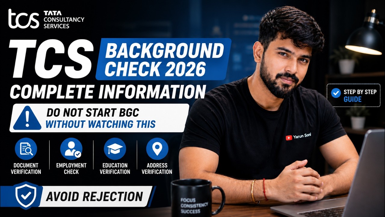 TCS Background Check 2026 Complete Guide ⚠️ Don&rsquo;t Start BGC Before Watching This | Avoid Rejection