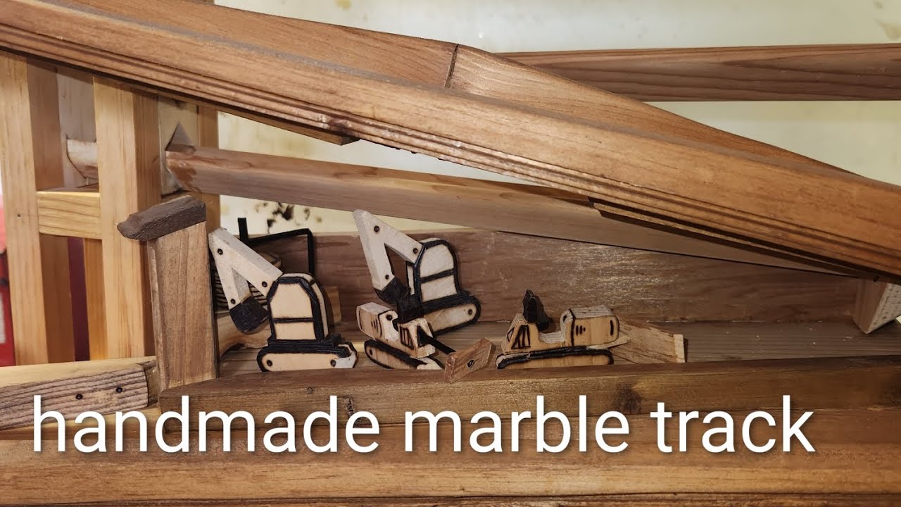 Handmade marble track 