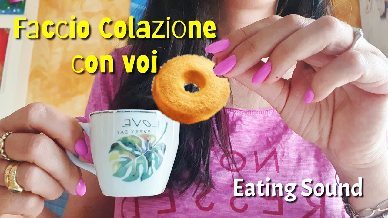 [ ASMR ] - Faccio Colazione con Voi ☕🍩 - Eating Sound 🎶