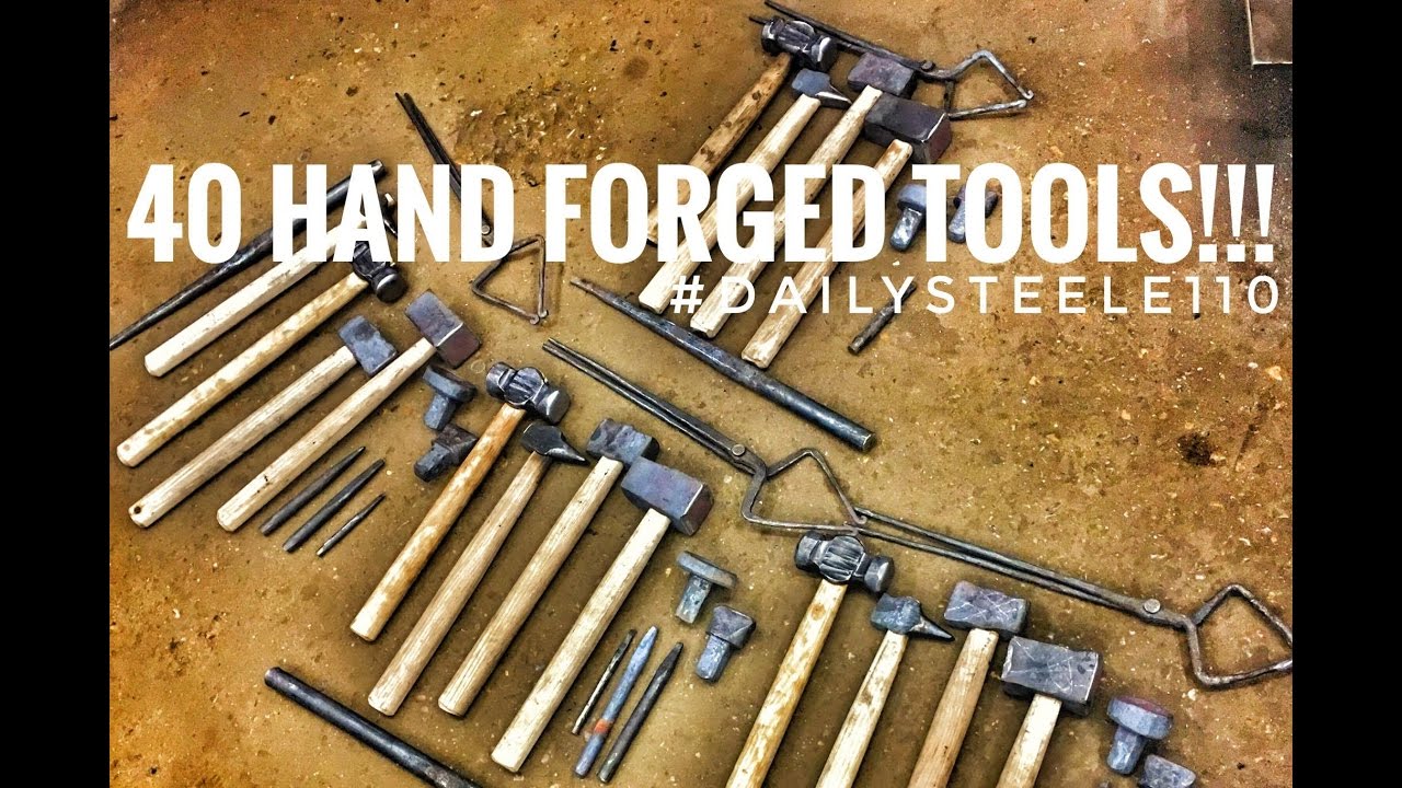 MAKING 40 HAND FORGED BLACKSMITHING TOOLS