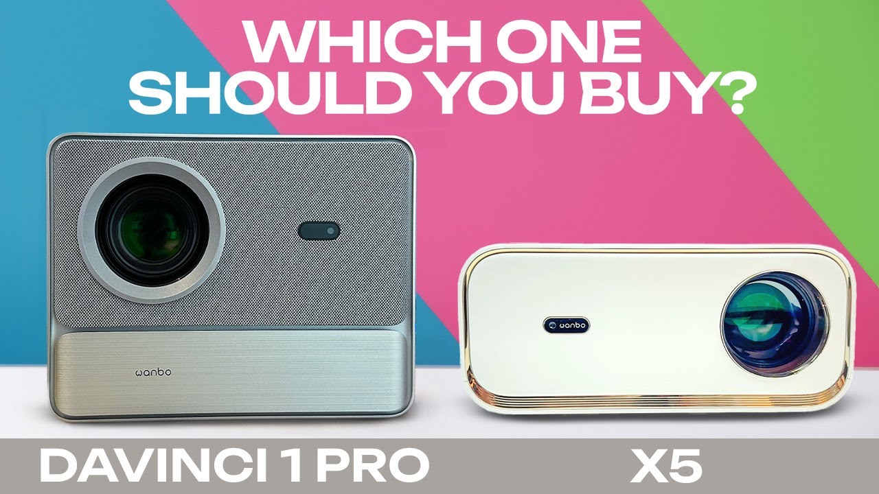 QUICK COMPARISON: Wanbo Davinci 1 Pro  VS   Wanbo X5  - BUDGET PROJECTORS #wanbo