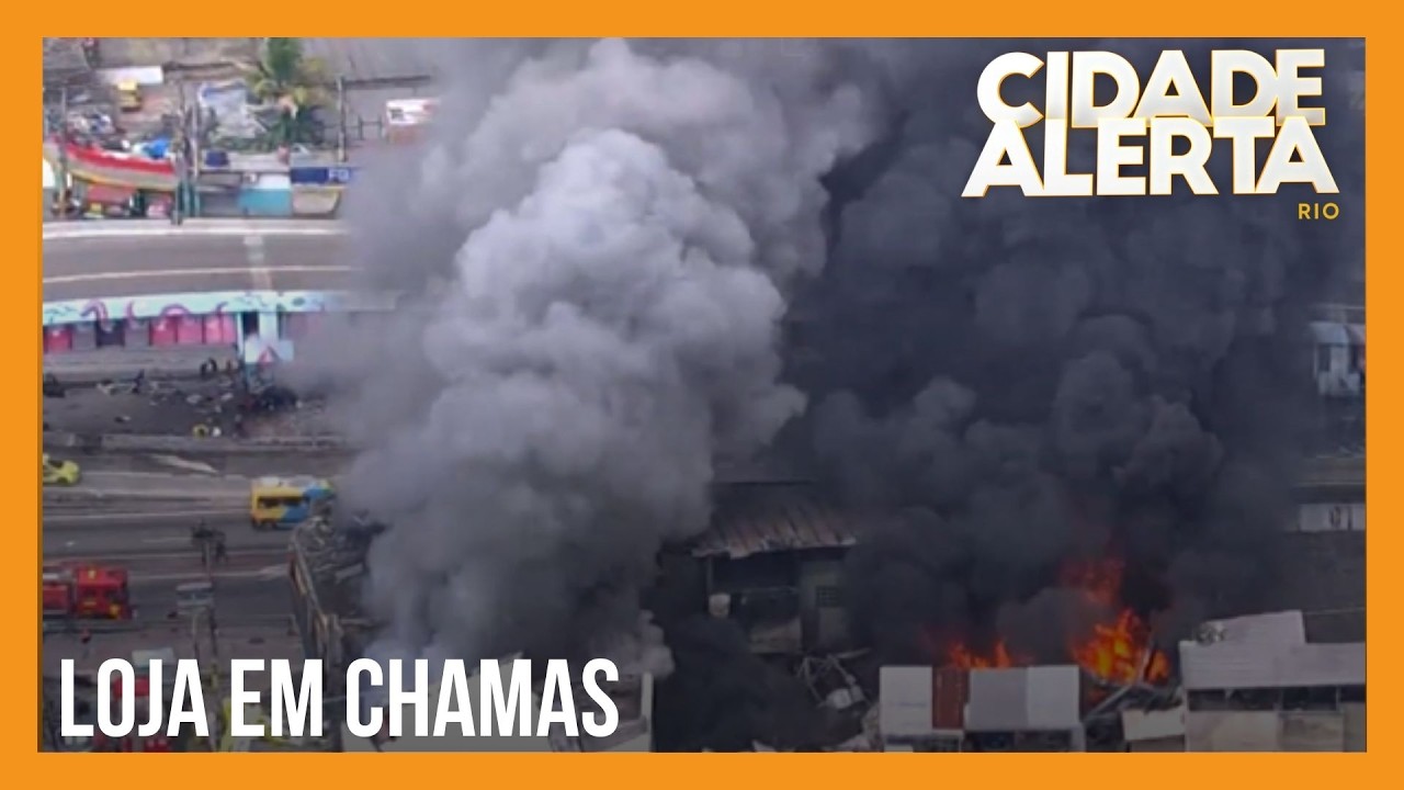 INCÊNDIO DESTRÓI LOJA DE AUTOPEÇAS EM RAMOS | ZONA NORTE DO RIO