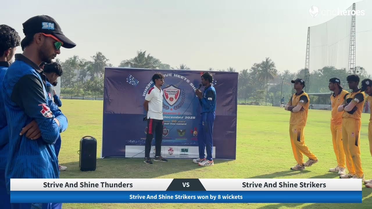 Strive And Shine Thunders vs Strive And Shine Strikers | Strive And Shine Primier League -3(League…