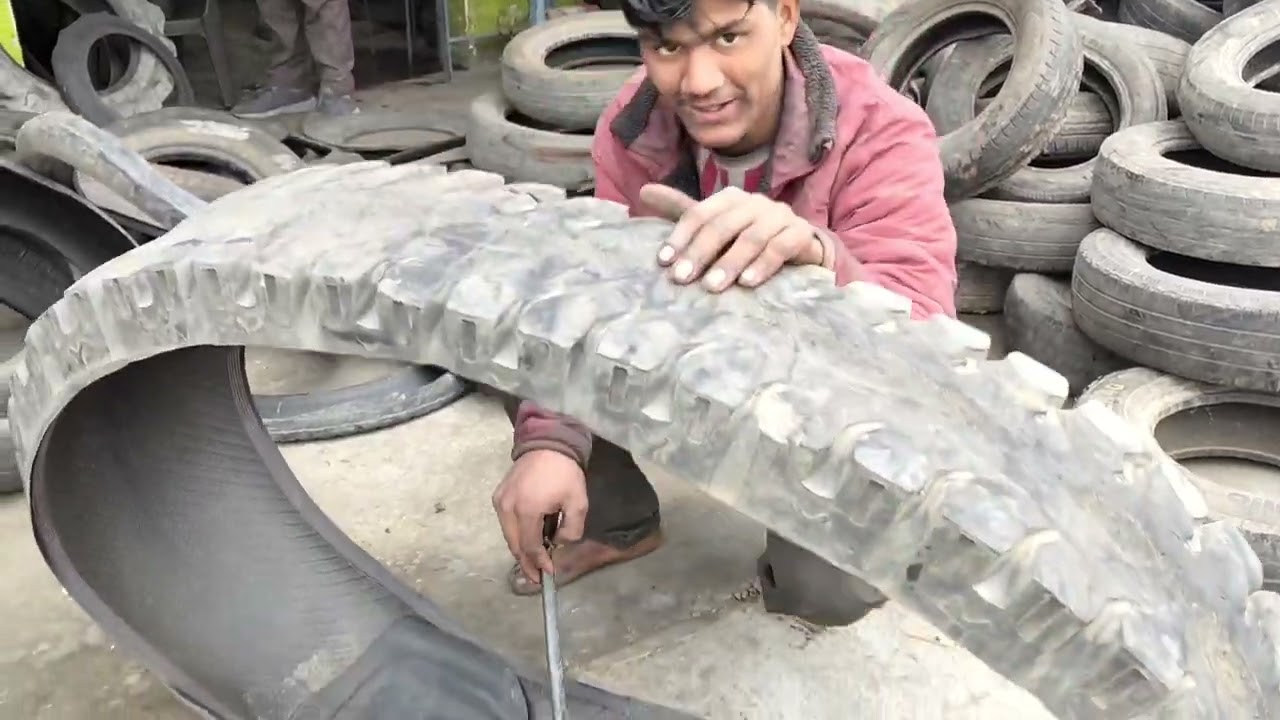 Tyre cutting !