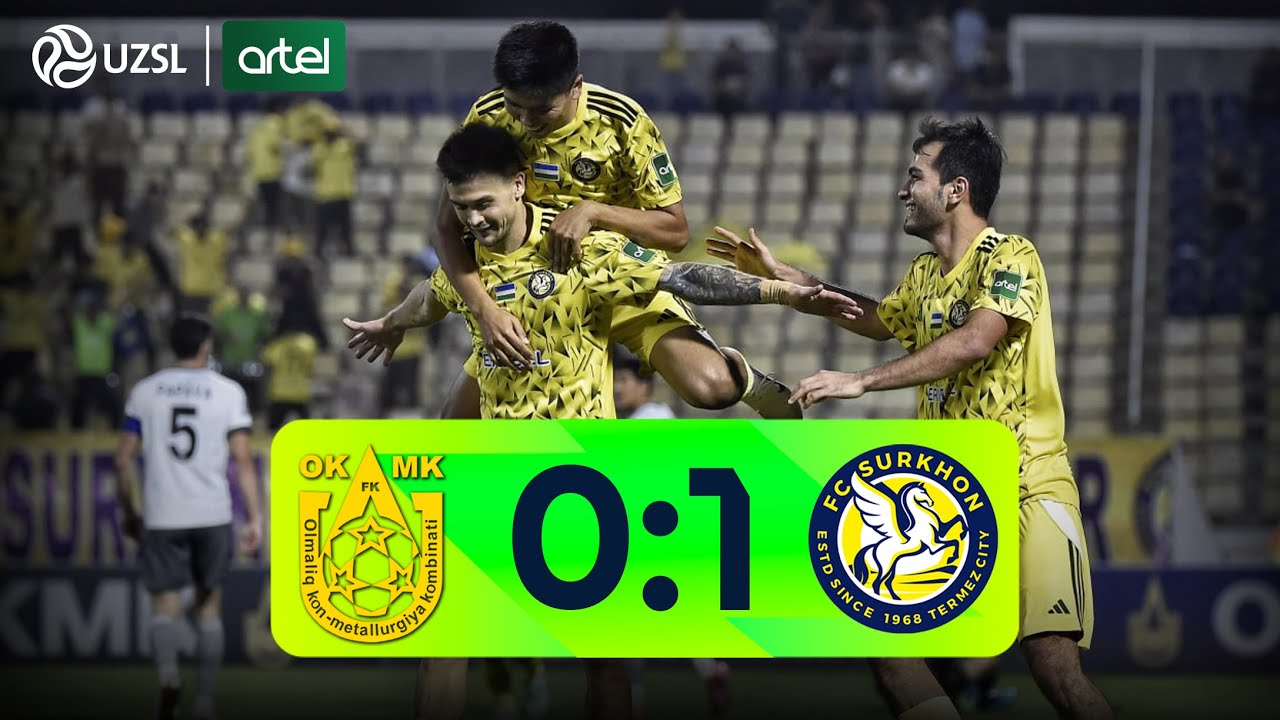 Superliga 14-tur. OKMK - Surxon bahsida kiritilgan gol va xavfli vaziyatlar (Highlights)