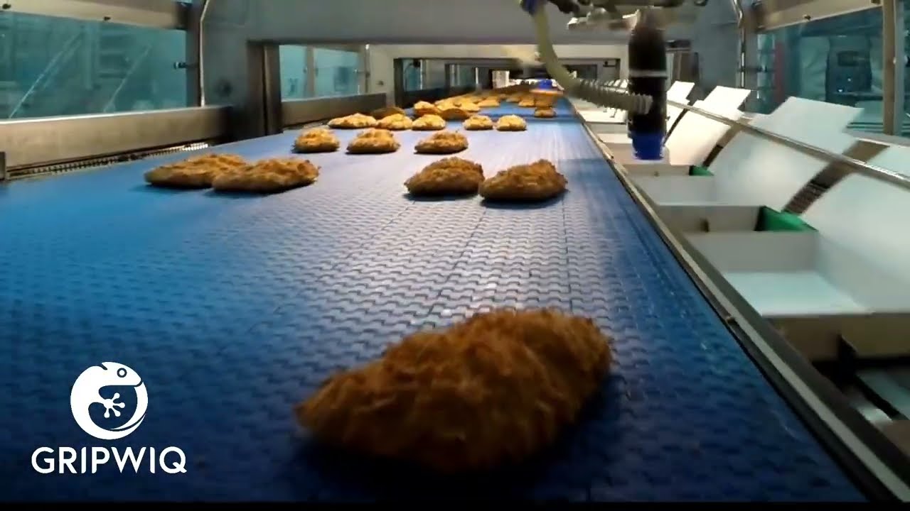 Robotic packing | Breaded Fish | ST Suction cups | Delta robot | GRIPWIQ