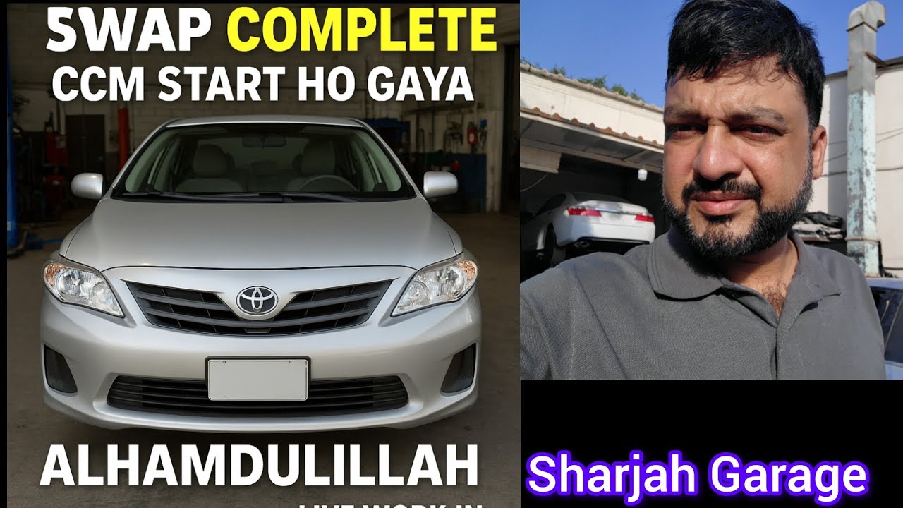 “Corolla Engine Swap Complete | CCM Start Ho Gaya Alhamdulillah | Live Work in Sharjah Garage”
