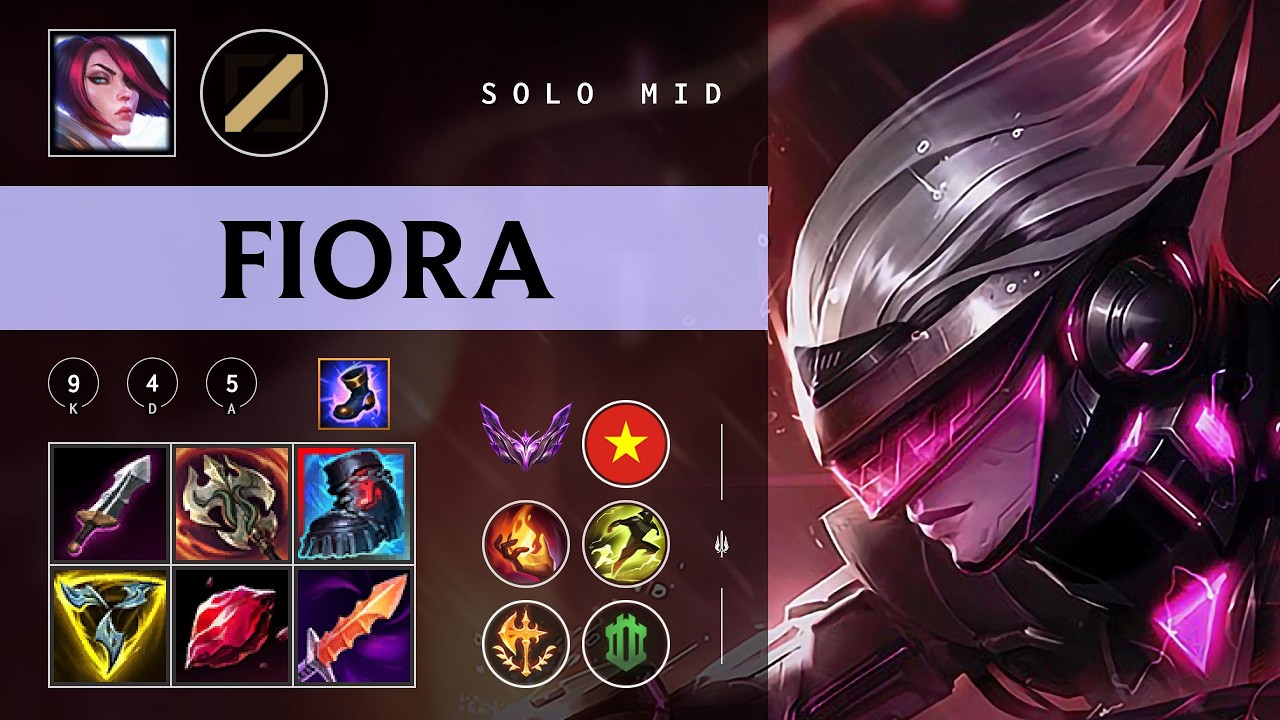Fiora Mid vs Mel - VN Master Patch 26.05