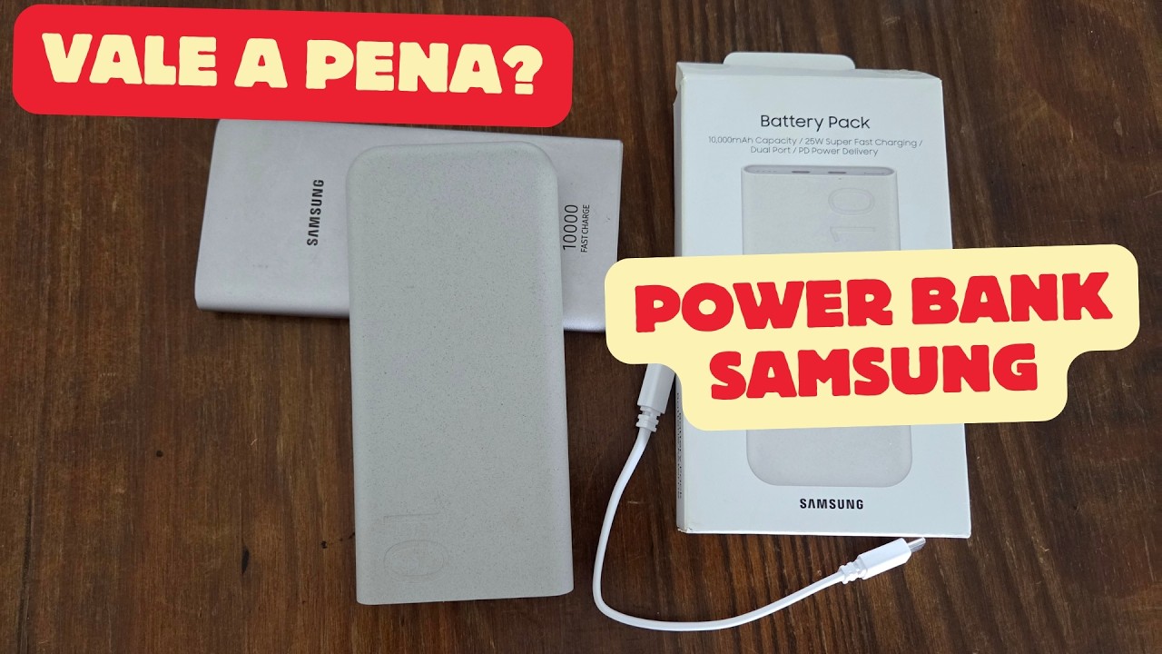 Power Bank Samsung 10.000mAh! Valem a pena? Evoluções do modelo...