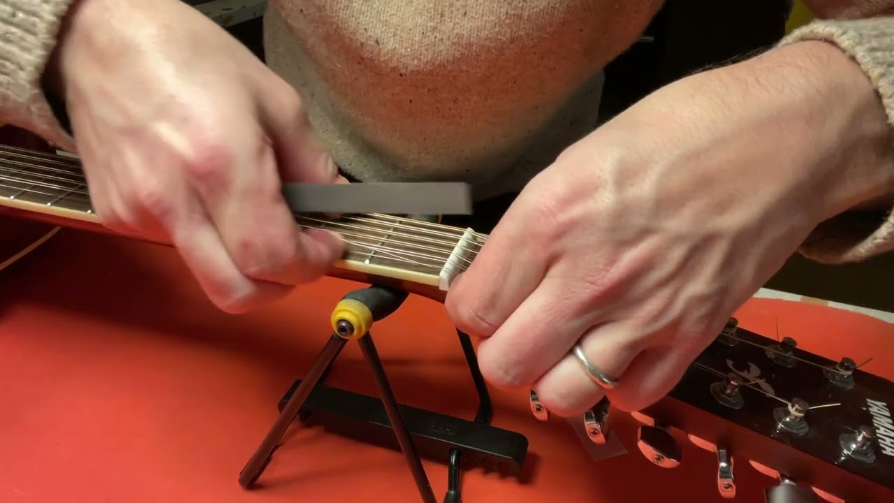 Nut filing my new 12-string