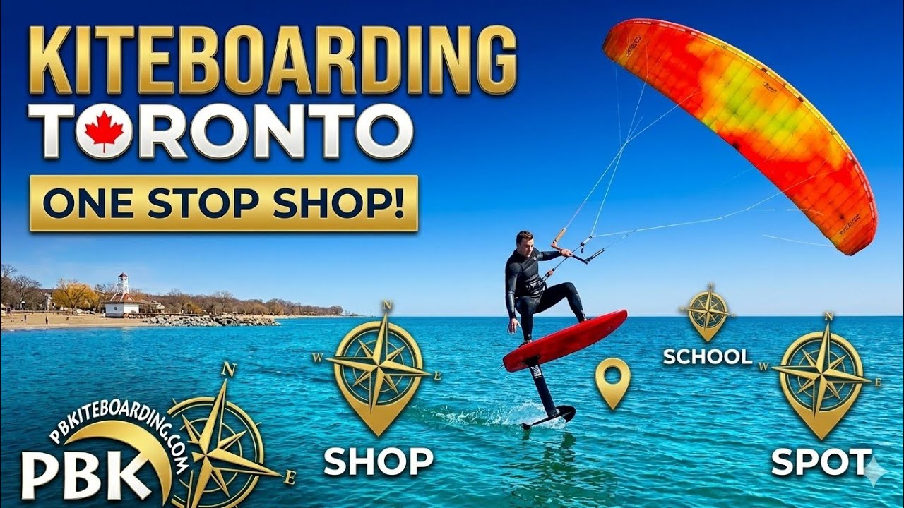 Kiteboarding Woodbine Beach. Kitesurfing Toronto Canada. Kite Lessons and Gear. Kite Shop!