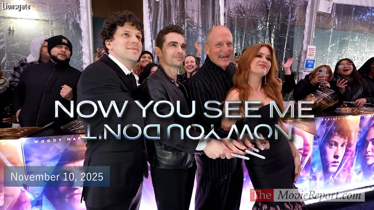 NOW YOU SEE ME NOW YOU DON'T premiere Jesse Eisenberg,Isla Fisher,Woody Harrelson,Dave Franco & cast