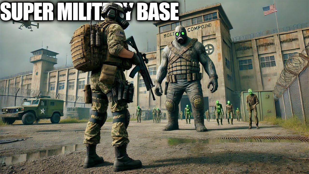 This Military base is SUPER Guarded, Boss Zombie + Turrets | SurrounDead Gameplay | Part 15