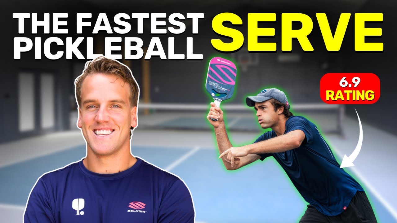The fastest serve in pickleball | Serve BIG like James Ignatowich