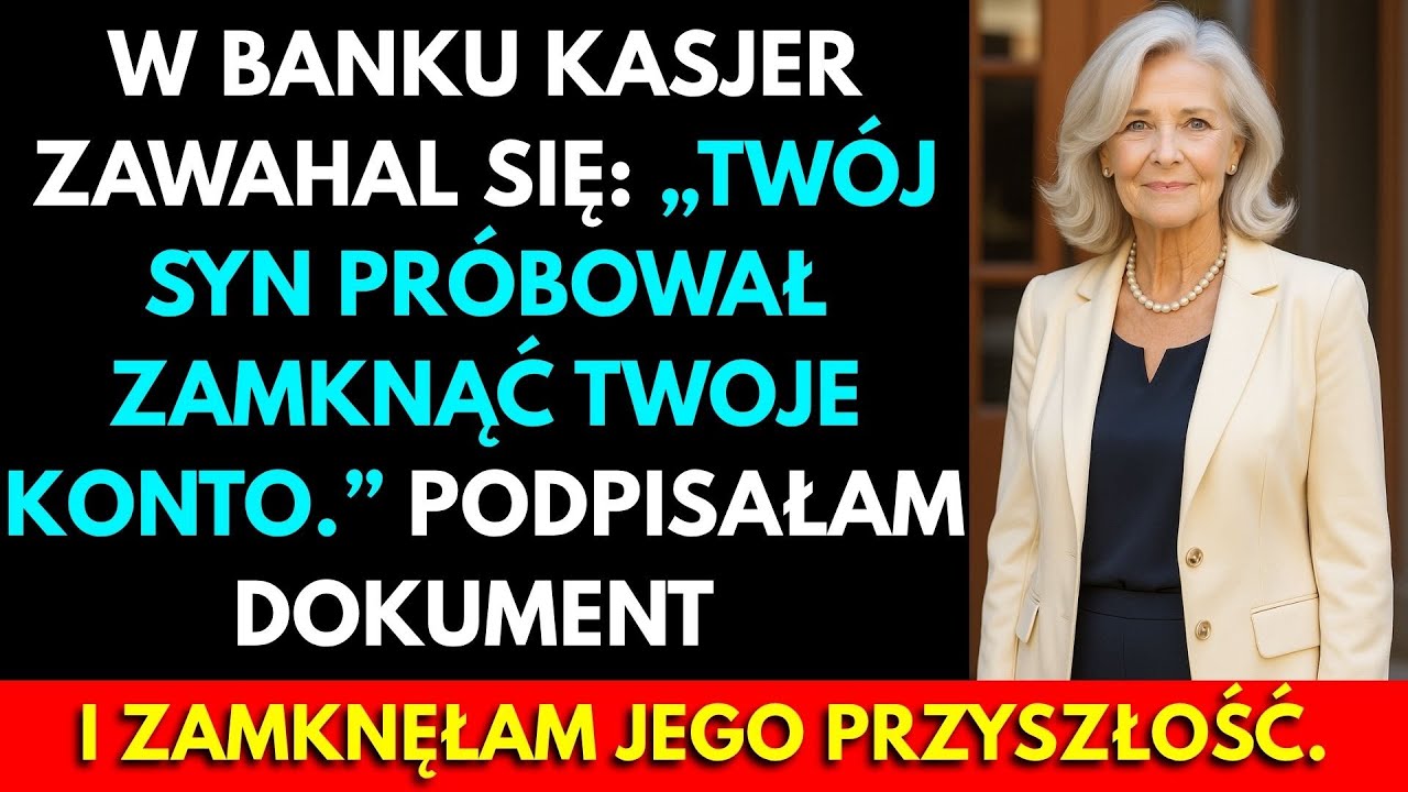 W Banku Kasjer Zawahał Się: &bdquo;Tw&oacute;j Syn Pr&oacute;bował Zamknąć Twoje Konto.&rdquo; Podpisałam Dokument &mdash; I