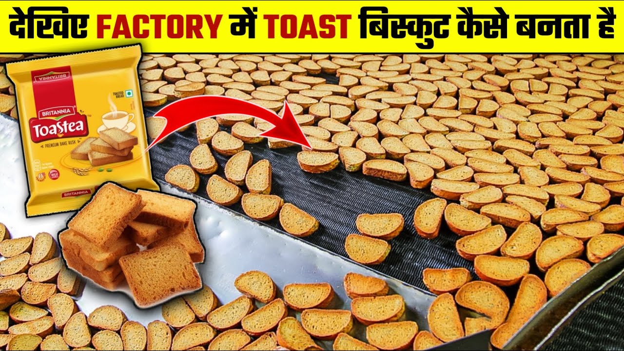 देखिये Factory में Toast बिस्किट कैसे बनता है | Toast Biscuit Kaise Banta hai | Toast Making Process