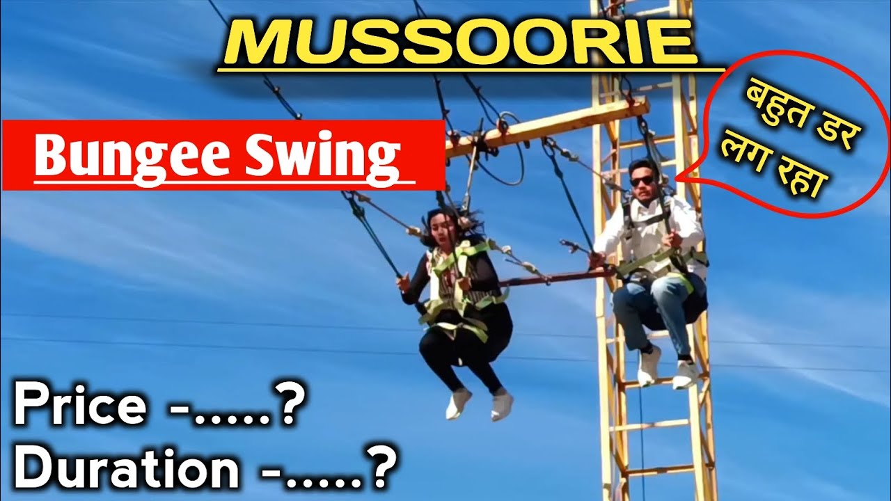 Bungee Swing in mussoorie | adventure park in mussoorie | mussoorie lake | mussoorie vlog