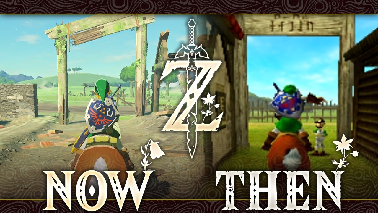 Хайрул тогда и сейчас — Zelda: Breath of the Wild (Сравнение)