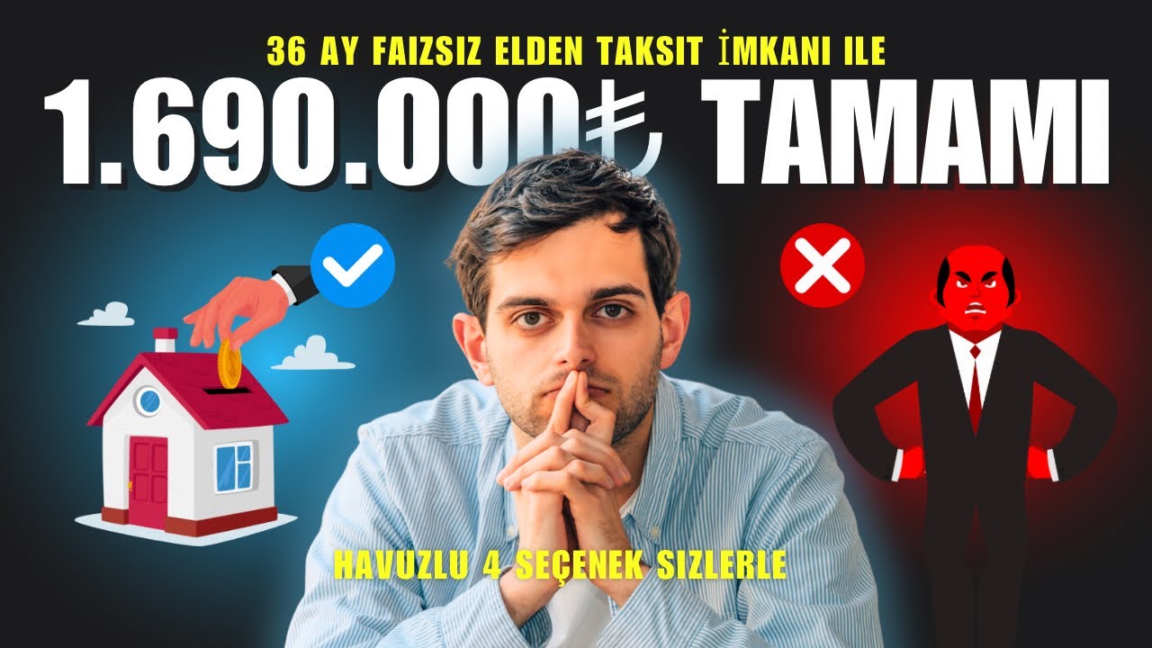 36 Ay Faizsiz Elden Taksit İmkanı ile Havuzlu Ev Arayanlar Buraya! 1.690.000₺ Başlayan 4 Seçenek