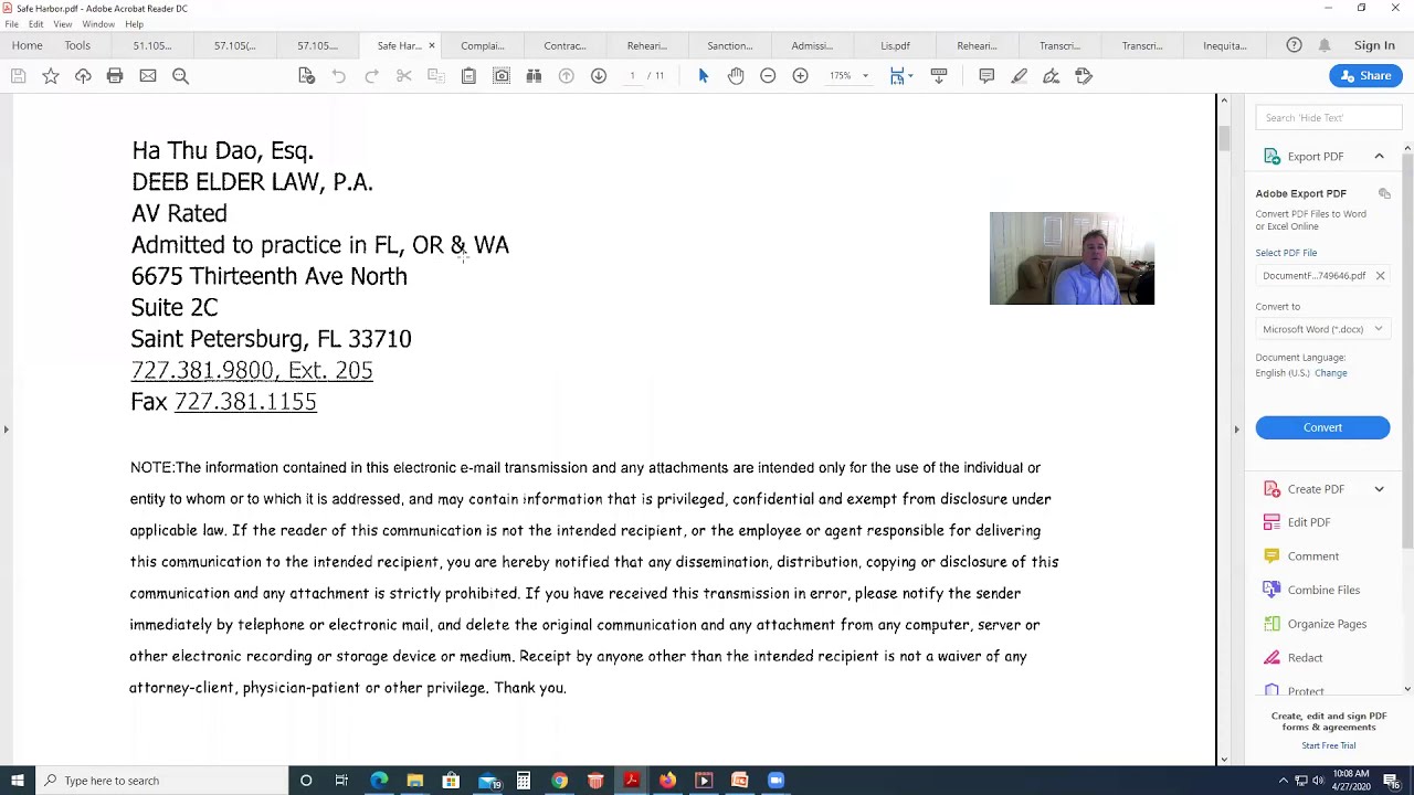 Shifting Attorney Fee Liability in FAR/BAR Cases | Mistry v. Minton | Florida Attorney Weidner