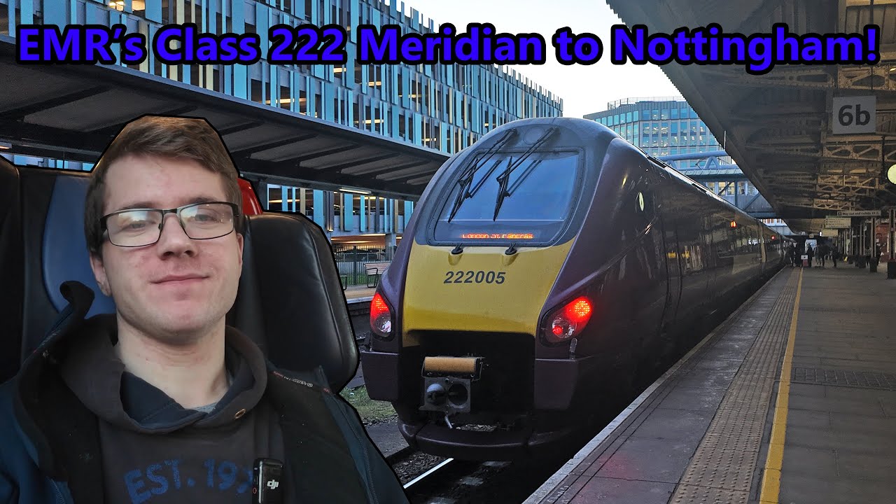 EMR Class 222 Meridian to Nottingham!