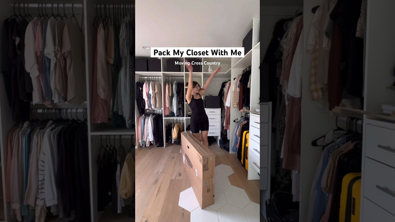 Pack My Closet With Me #packing #moving #organizationideas #packingtips #closetorganization #twinmom