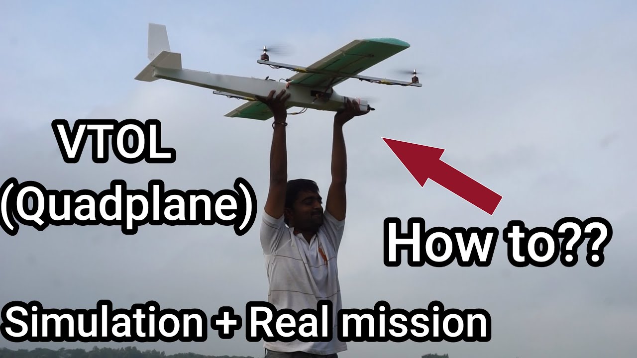 DIY Home made VTOL drone Auto flight mission.