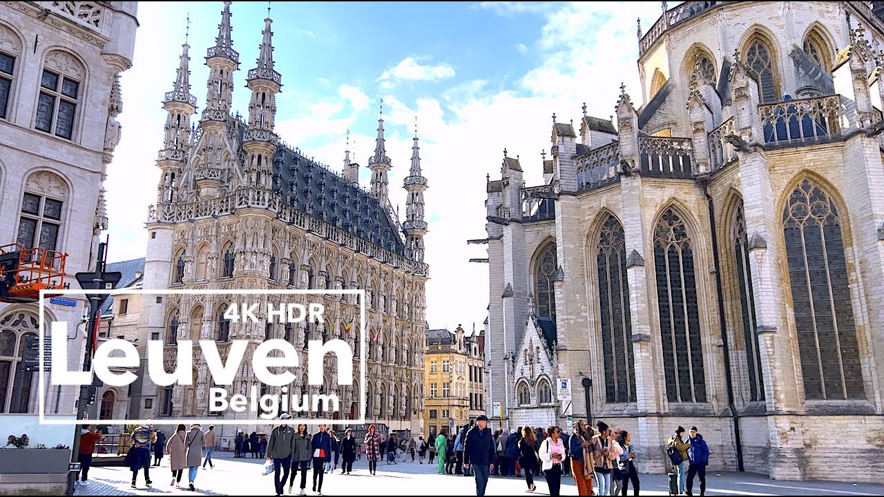 Leuven Belgium , Most beautiful city in Belgium - Walking tour - 4K HDR 60 fps
