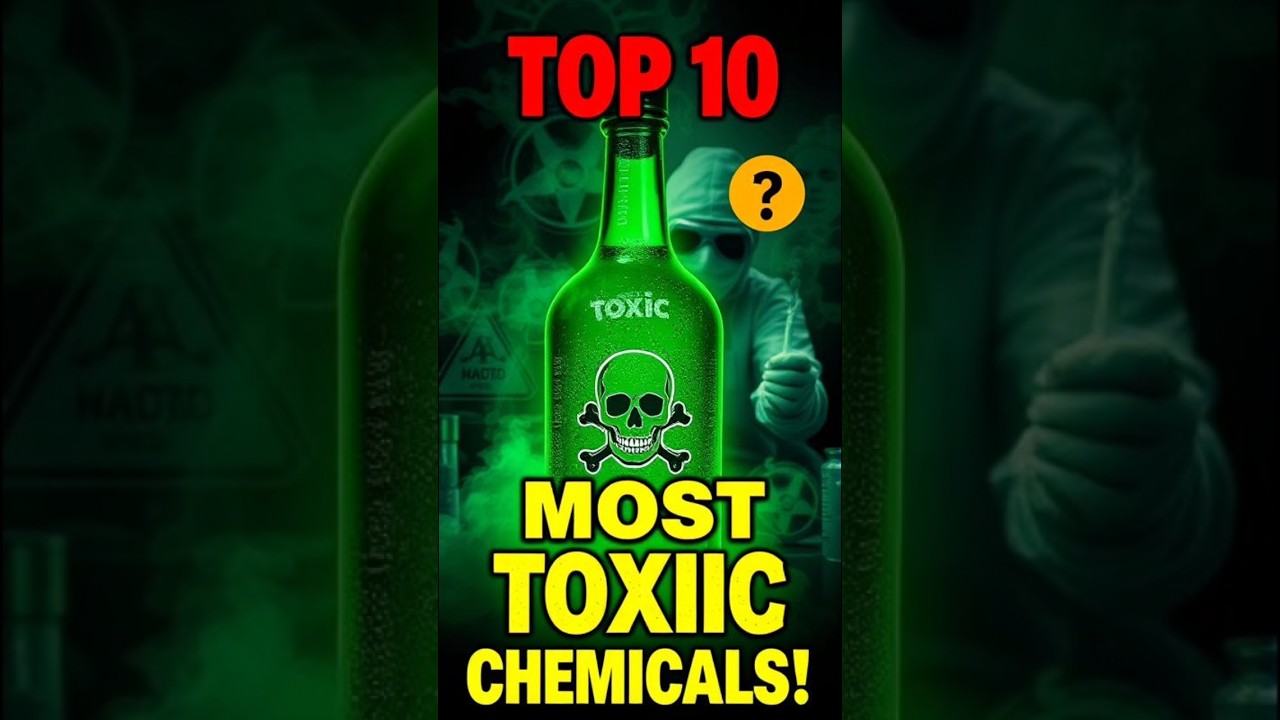 Top 10 most toxic chemicals | Most dangerous substances | Most dangerous chemicals | #shortvideo