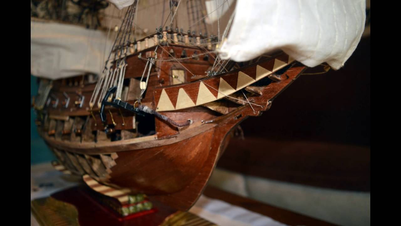 Wooden boat model Galeon San Giovanni Battista - 2. part