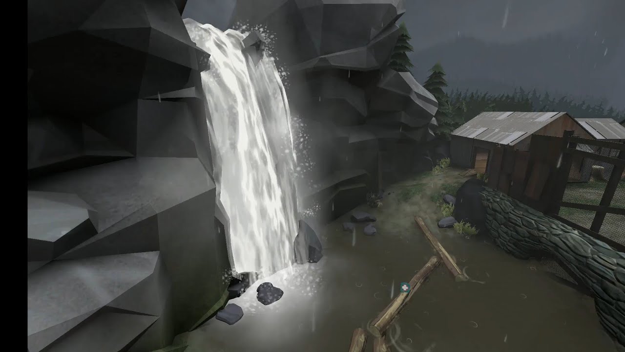 Calm fortress: Sawill with waterfall (TF2) 
