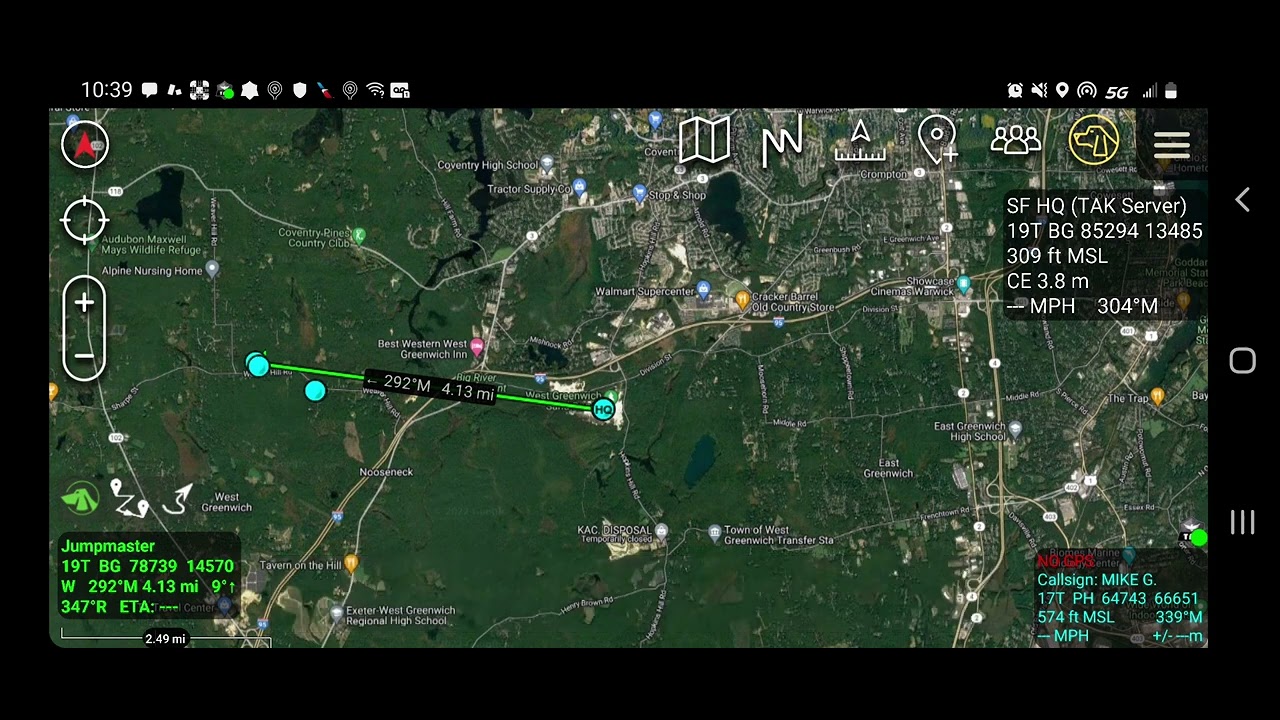 Military Freefall operations using goTenna Pro X + ATAK
