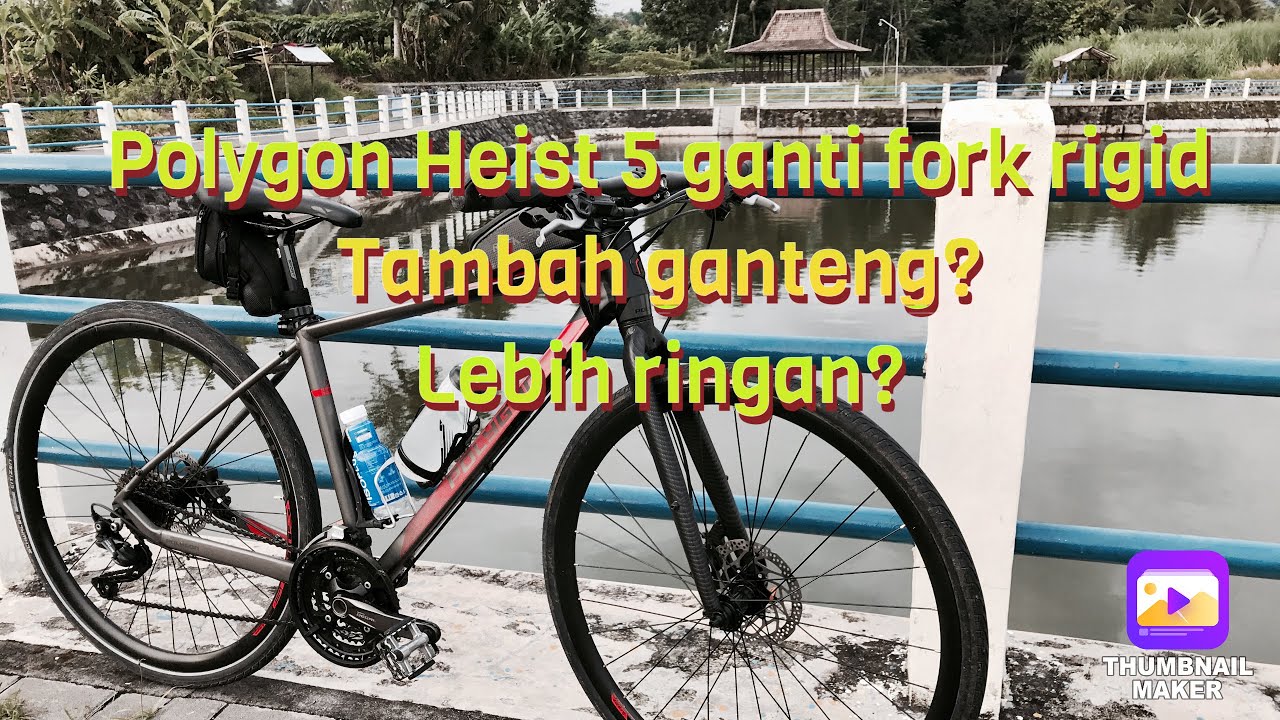 Sepeda Hybrid Polygon Heist 5 (2018) Ganti Fork Rigid Polygon Path