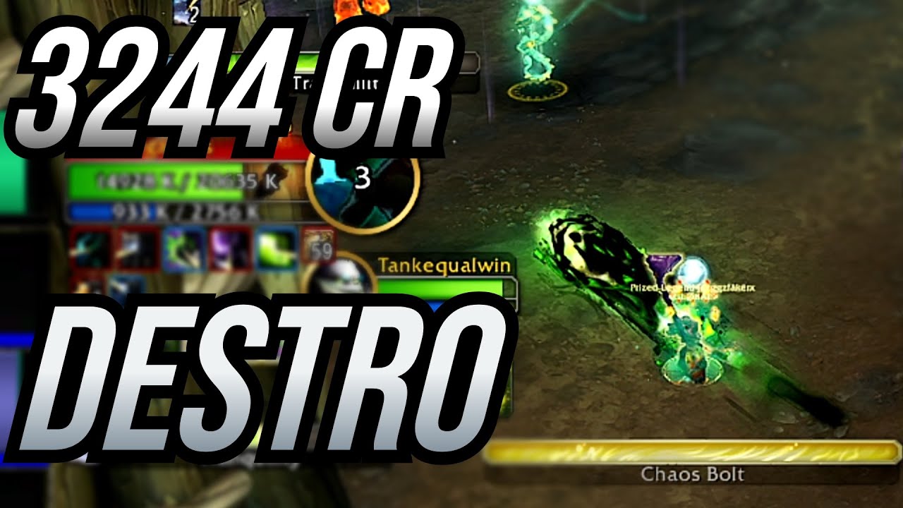 3244 CR RANK 1 | DESTRUCTION WARLOCK | JAZGGZ | WoW PvP