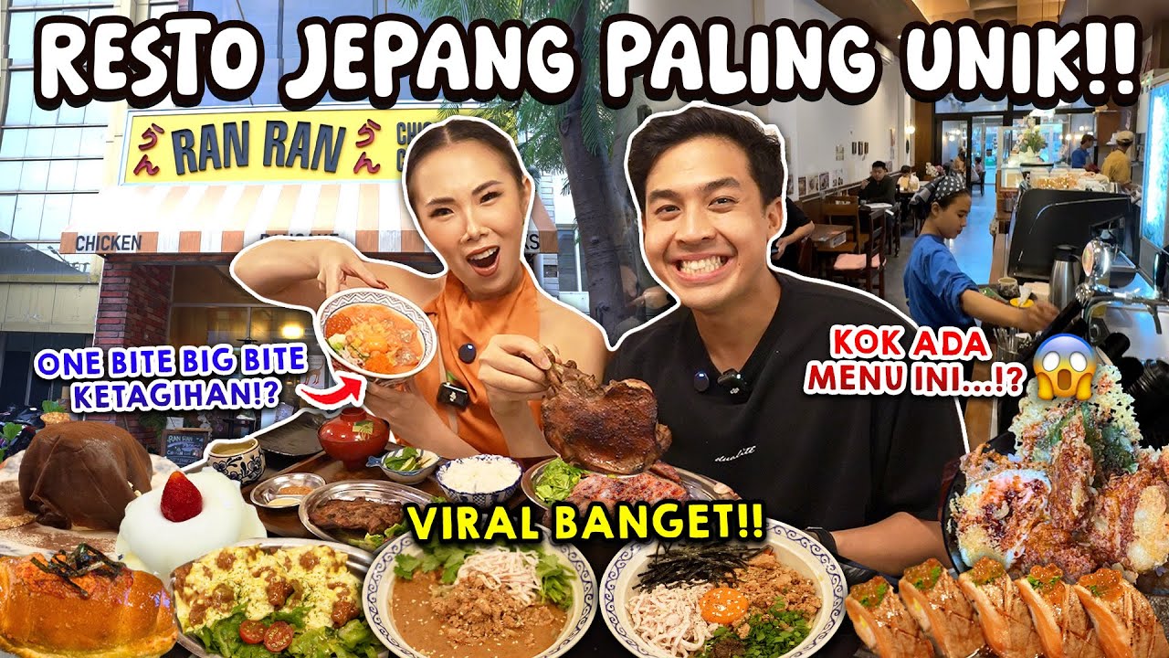 INI RESTORAN JAPANESE FOOD TERUNIK! MENUNYA GAK ADA DI RESTO LAIN! FT. ONE BITE BIG BITE