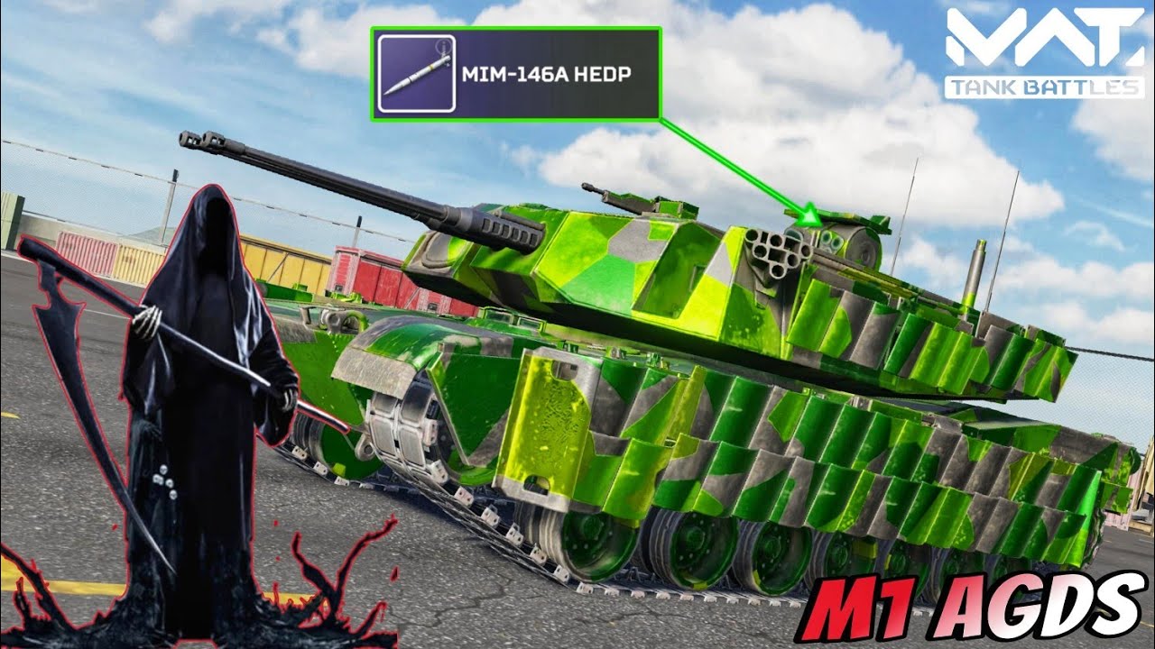 M1 AGDS - Tier 4 Missile Carrier 🔥 Just Like a Monstar ☠️ MWT :  TANK BATTLES 
