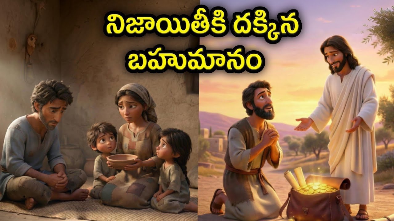 నిజాయితీకి దక్కిన బహుమాన - The reward for honesty| Christian stories| 3d animation Telugu
