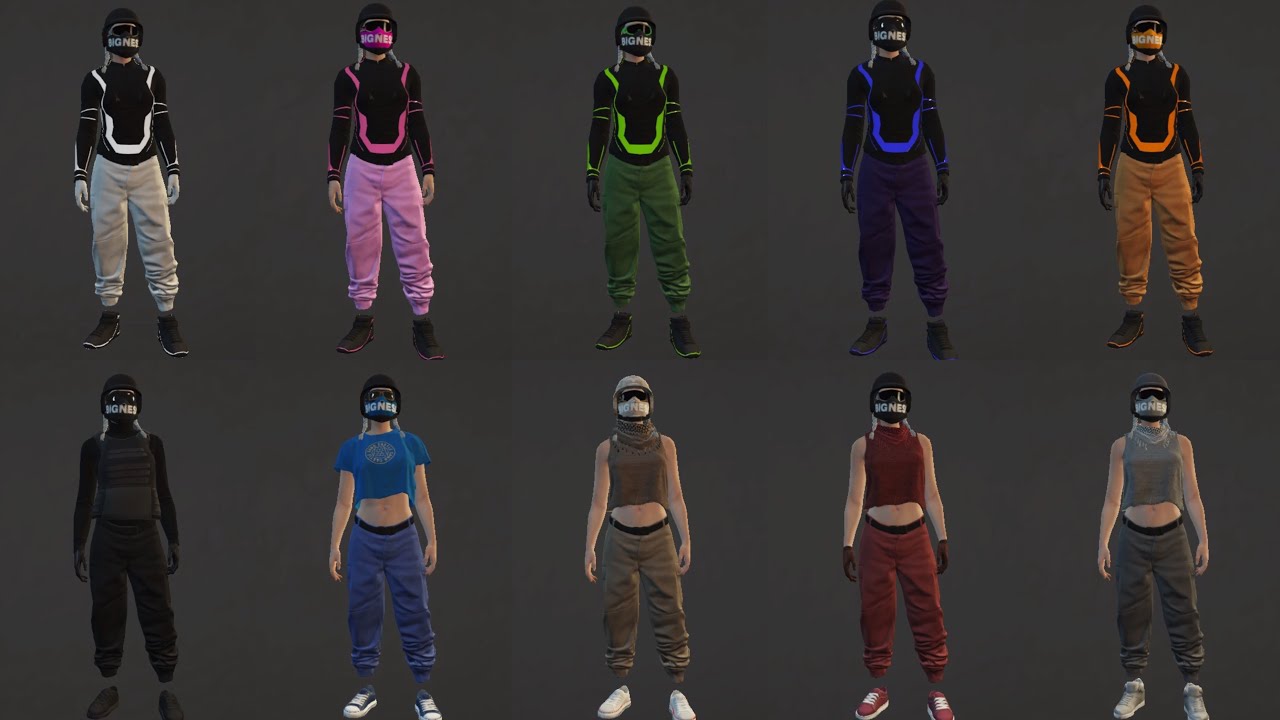 [FUNCIONA/2022]  *JOGGERS DE COLORES* + *ROPA TRON* PERSONAJE *MUJER*.*MODO CREADOR*
