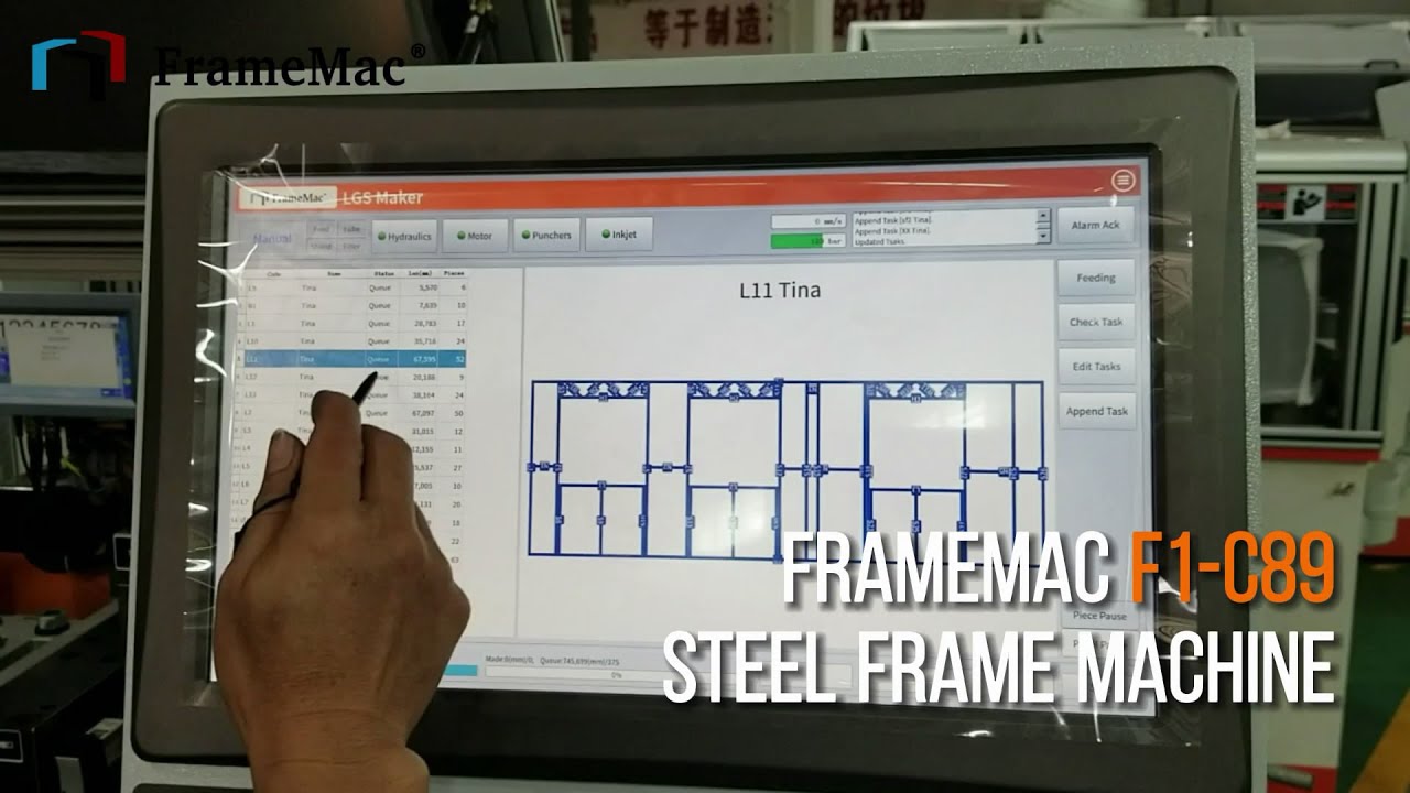 FrameMac C89 Cold Formed Ligth Steel Framing Machine