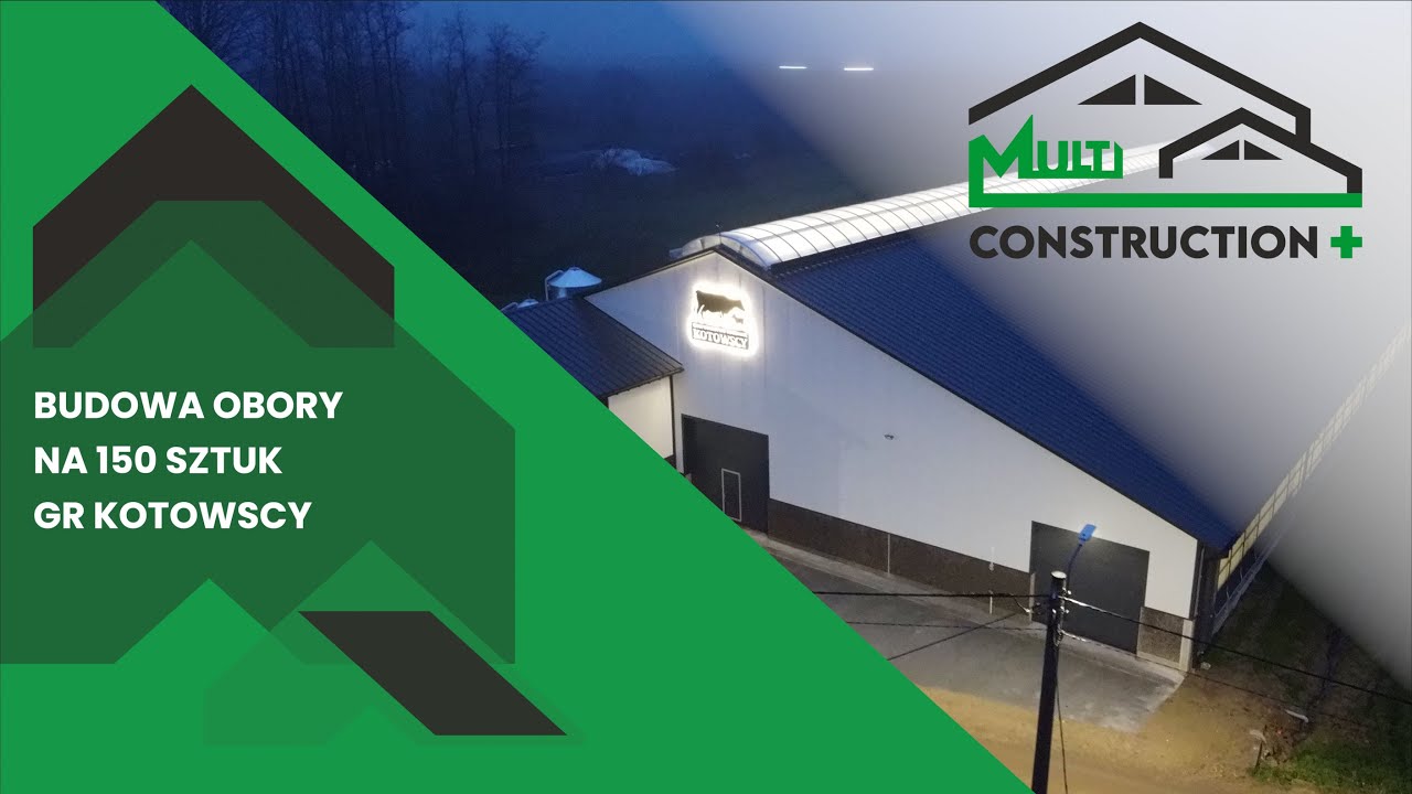 Obora na rusztach na 150 szt. z robotami udojowymi - GR Kotowscy - Multi Construction Plus