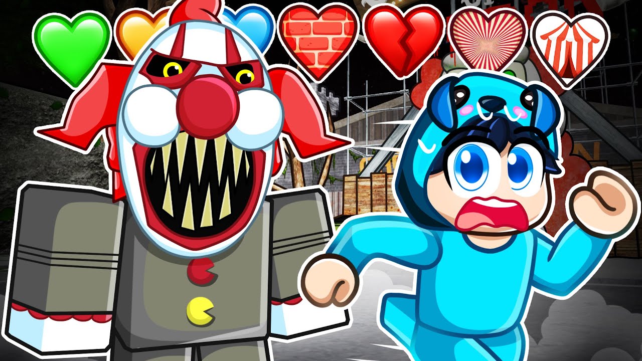 Сбежав с Карнавала ужаса, вы получите уникальные сердца в Roblox! Вместе с сумасшедшей фанаткой!