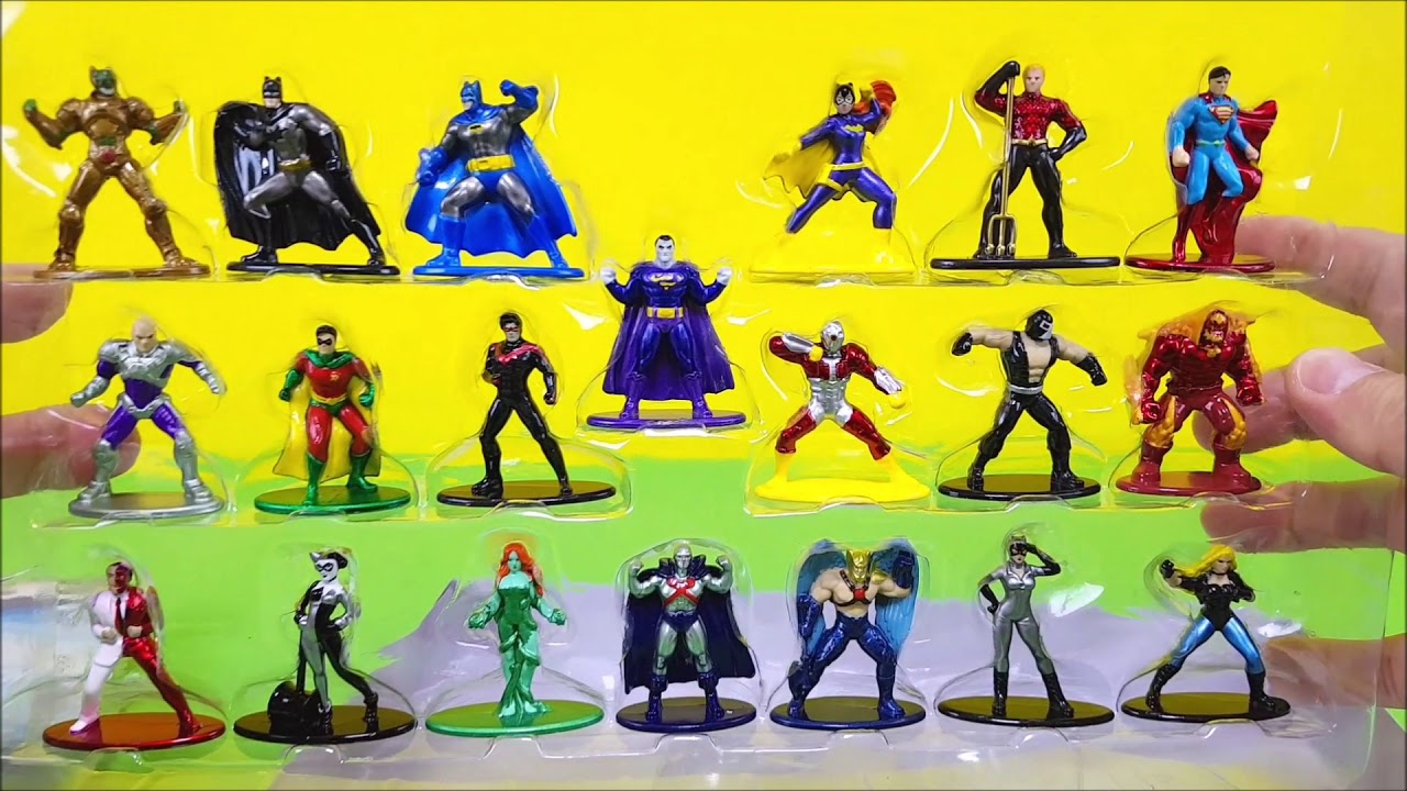 DC 슈퍼맨 배트맨 아쿠아맨 원더우먼 다이캐스트 DC Nano Metalfigs Pack