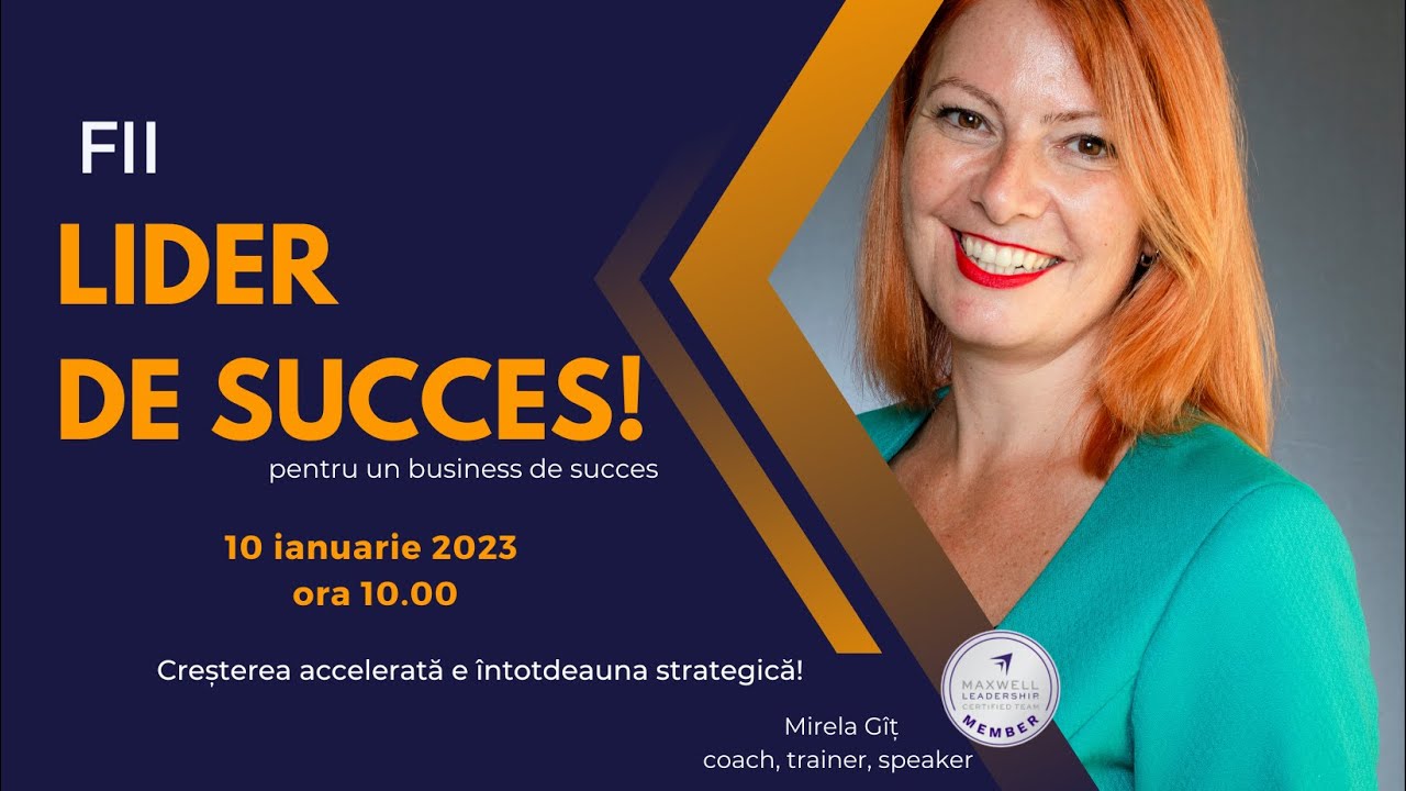 Fii un lider de succes (pentru un business de succes)!