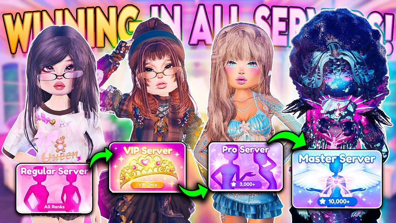 WINNING in *EVERY TYPE OF SERVER* in Dress to Impress!! (The *HARDEST* Challenge Yet..) (Roblox)