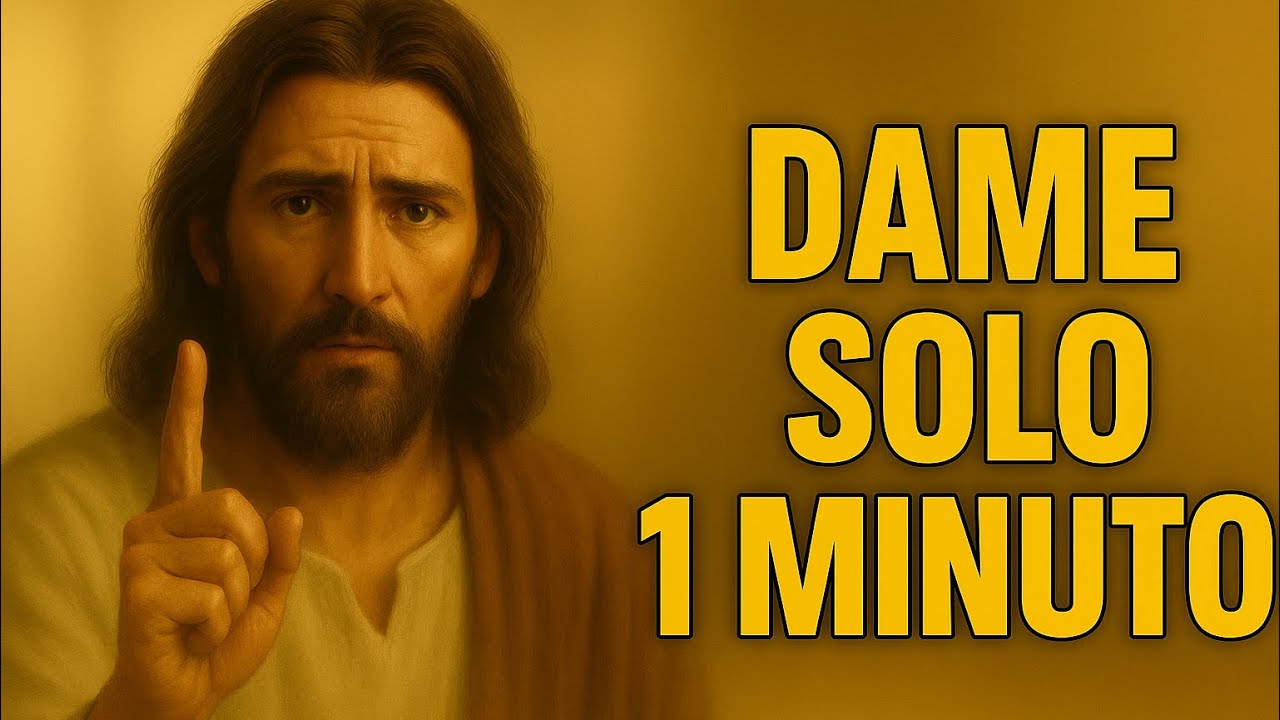 Te pido 1 minuto | Mensaje importante de Dios para ti - Inspiración Cristiana