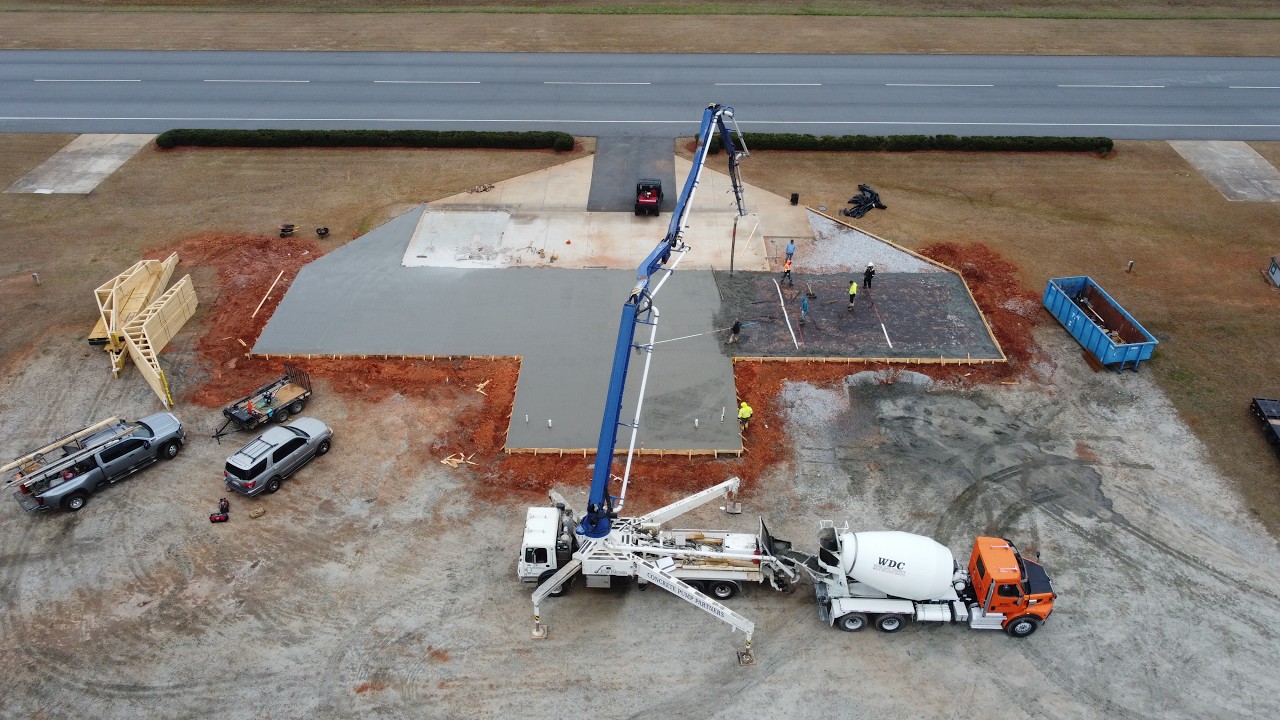Georgia Jets 2026 Renovation - Laying Concrete