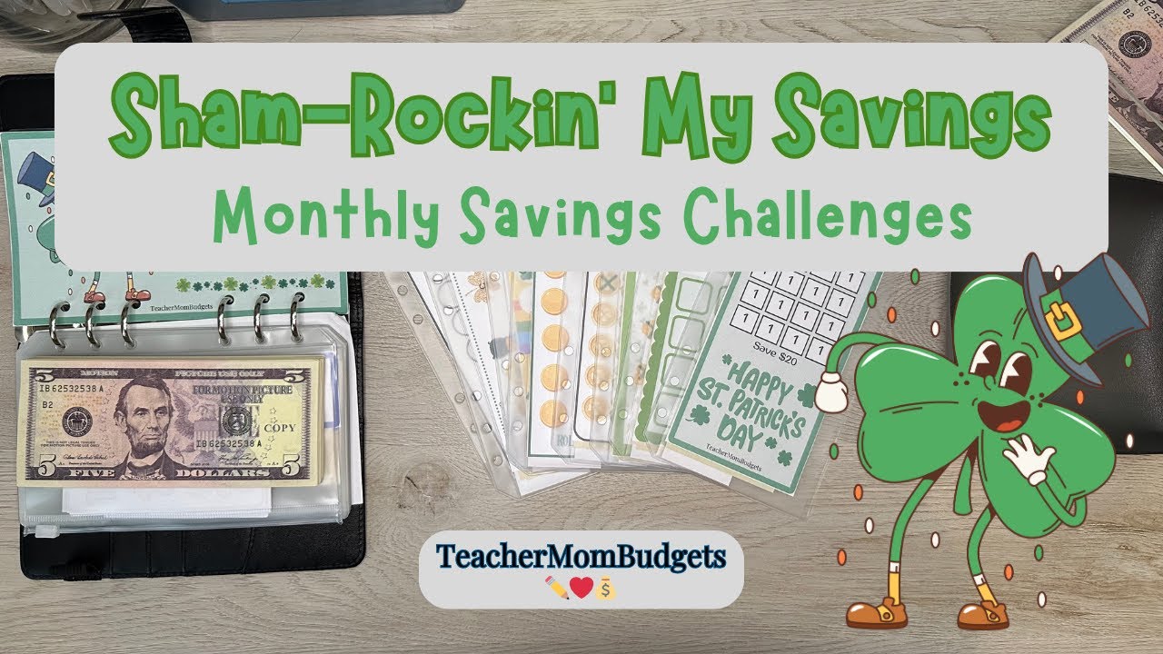 ☘️ Monthly Savings Challenges | March | Long-Term Sinking Funds | #savingschallenges #propmoney