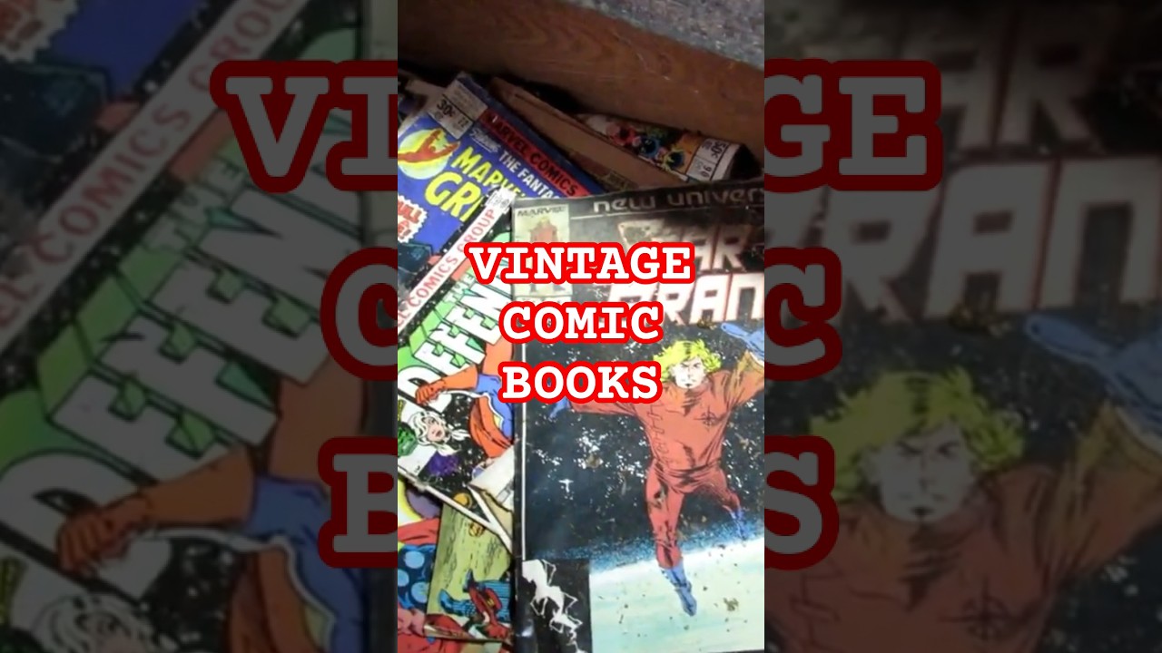 Vintage comic book collection found at old abandoned house👀 