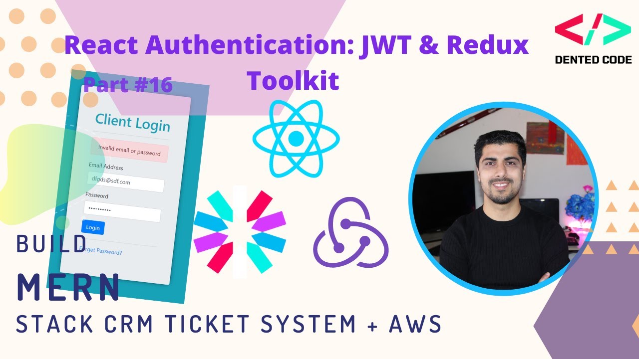 React Authentication With JWT REST API  & Redux Toolkit [2021] - #16 Build MERN Stack CRM System